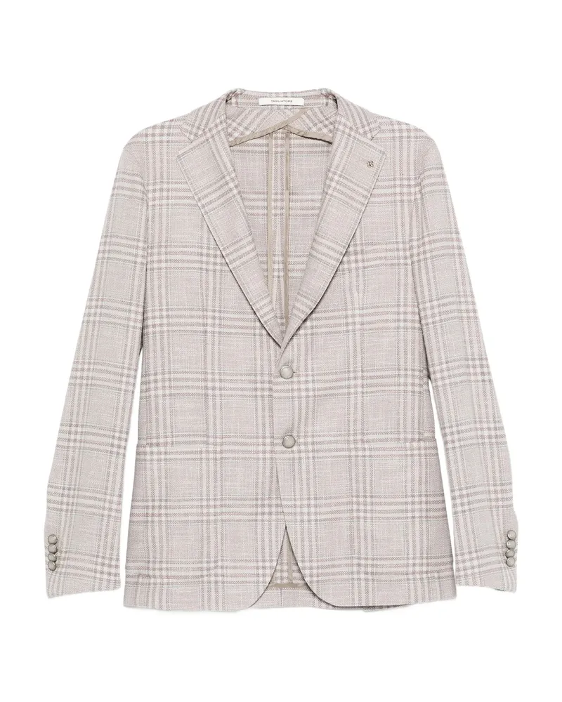 Tagliatore Checked Blazer Neutrals