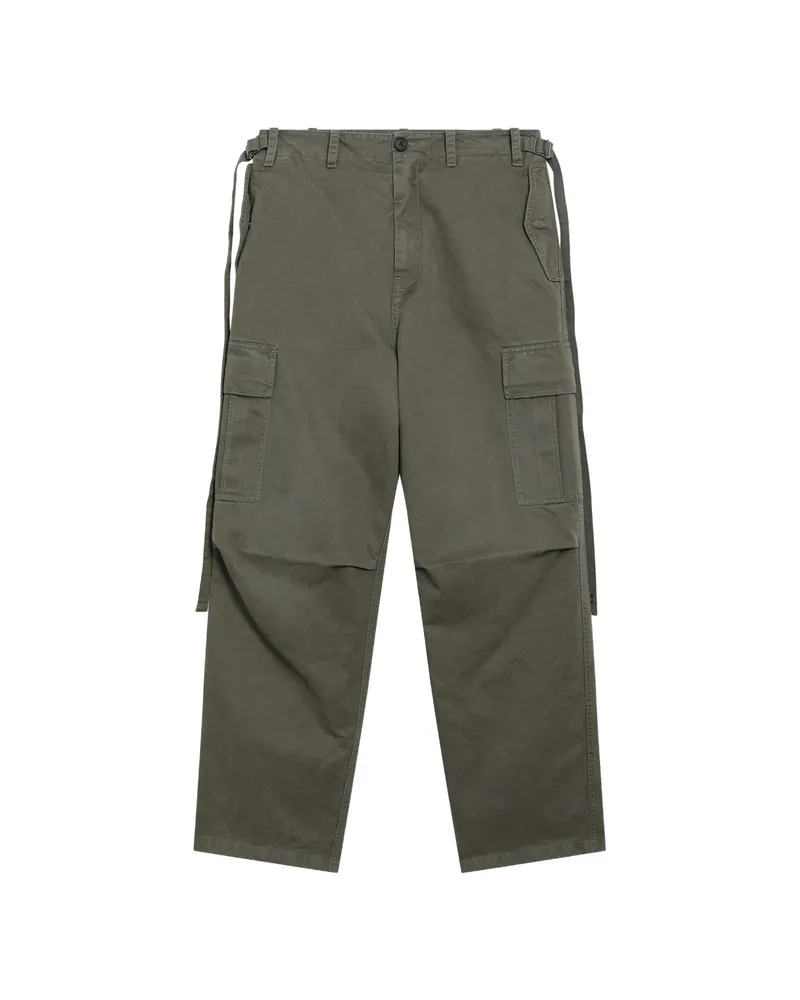 Fendi Buckled-strap Cargo Pants Green