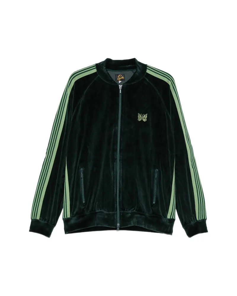 NEEDLES Side-stripe Velvet Jacket Green