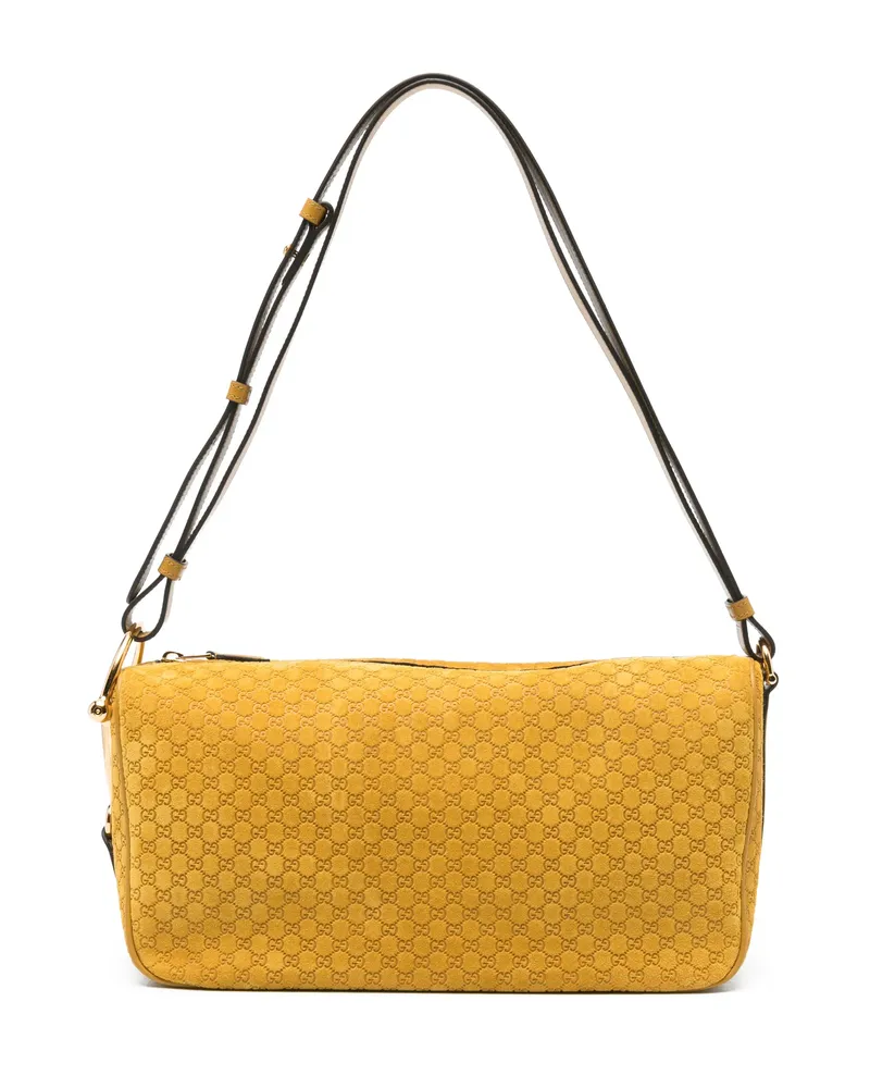 Gucci Monogram Top-handle Medium Shoulder Bag Yellow