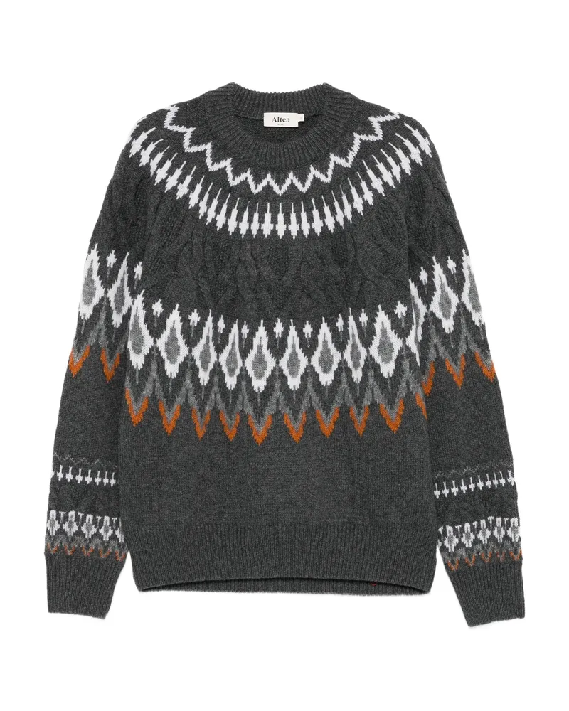 Altea Fair Isle-knit Jumper Grey