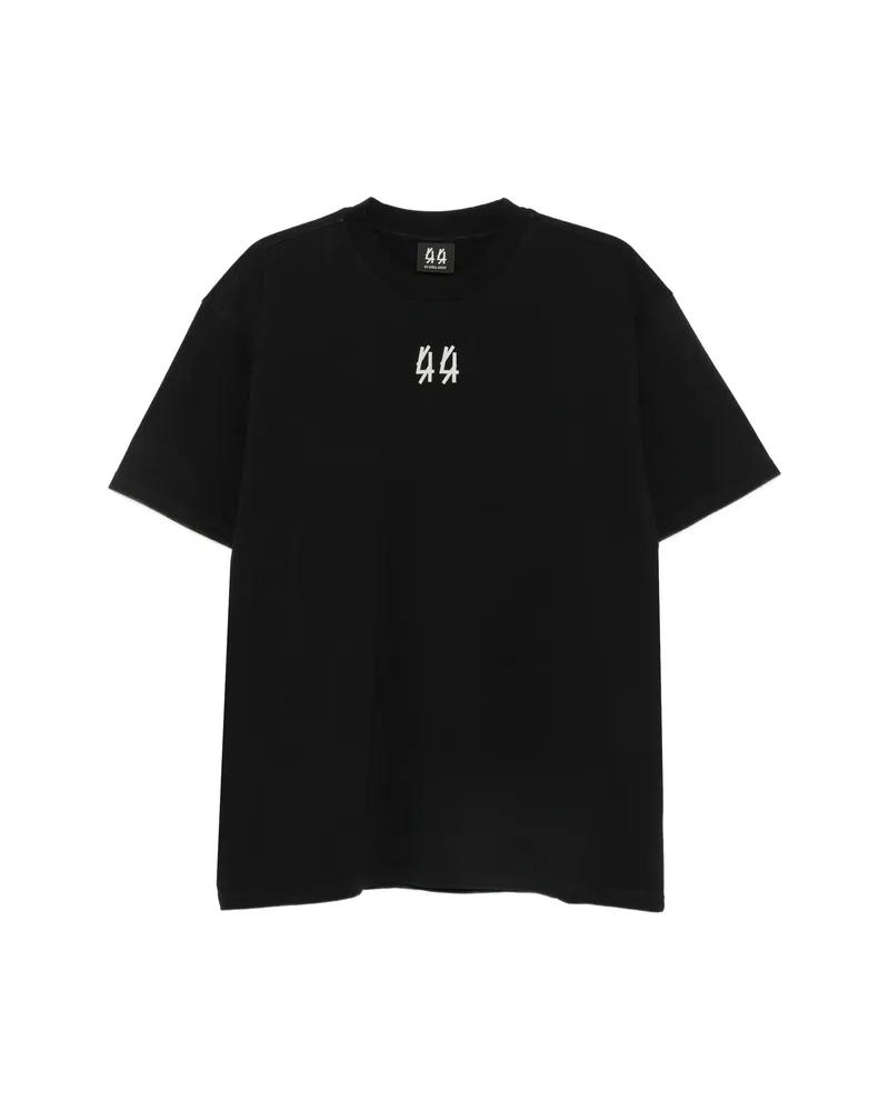 44 LABEL GROUP Logo-print Short-sleeve T-shirt Black