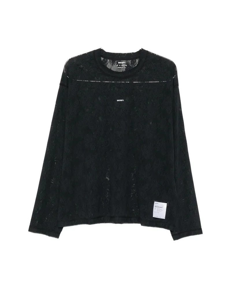 Satisfy SpaceLace Long-sleeve T-shirt Black