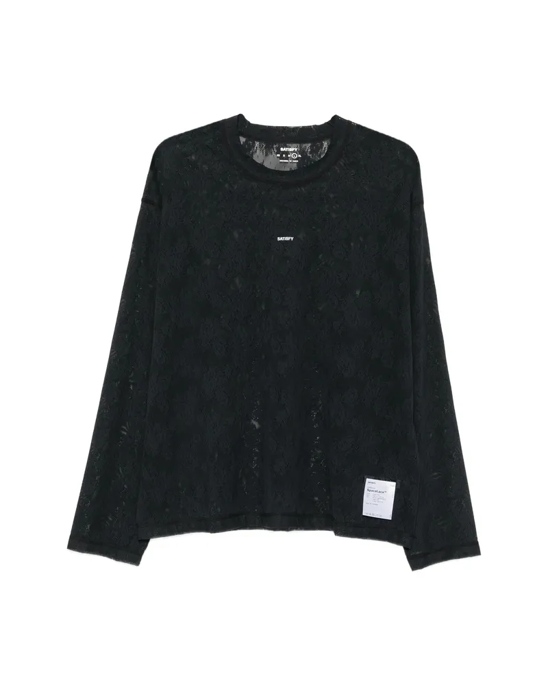 Satisfy SpaceLace Long-sleeve T-shirt Black