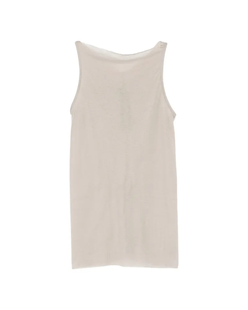Rick Owens Crew-neck Tank Top Neutrals