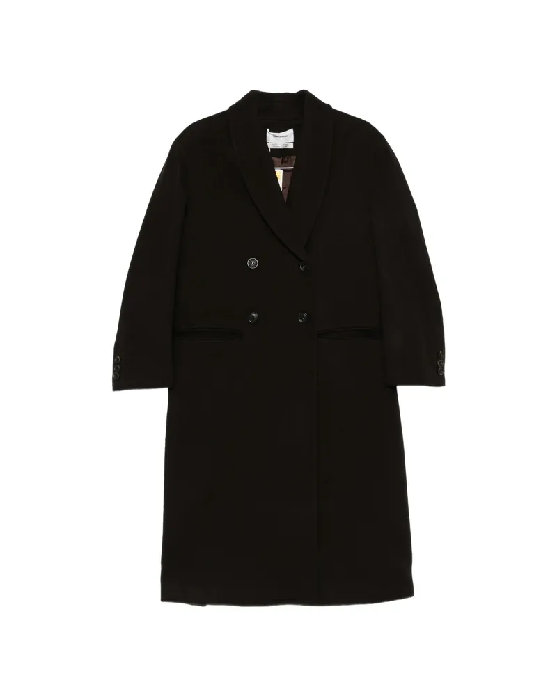 LOW CLASSIC Double-breasted Shawl-collar Coat Brown