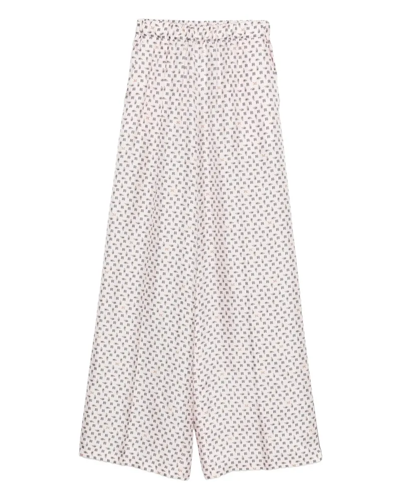 Max Mara X E. Marinella Printed Trousers Pink