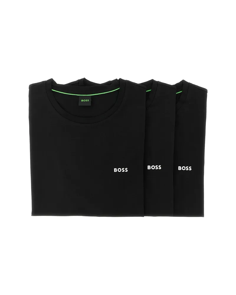 HUGO BOSS Logo-print T-shirt (set Of Three Black