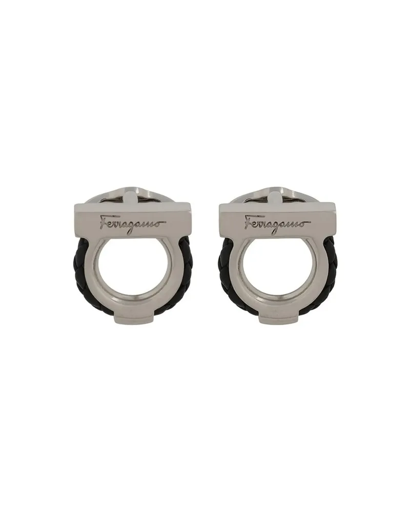 Ferragamo Gancini Cufflinks Silver
