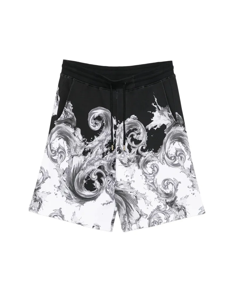 Versace Jeans Barocco-print Shorts Black