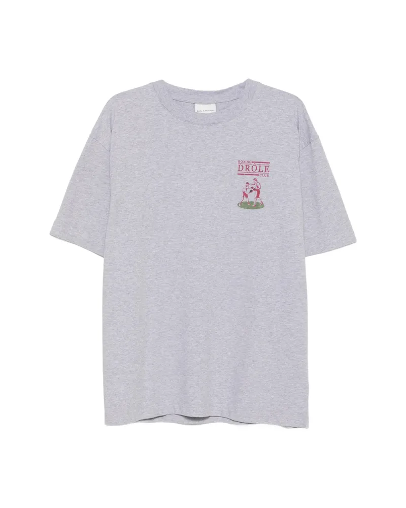 Drôle de Monsieur Drôle Boxers Graphic-print T-shirt Grey