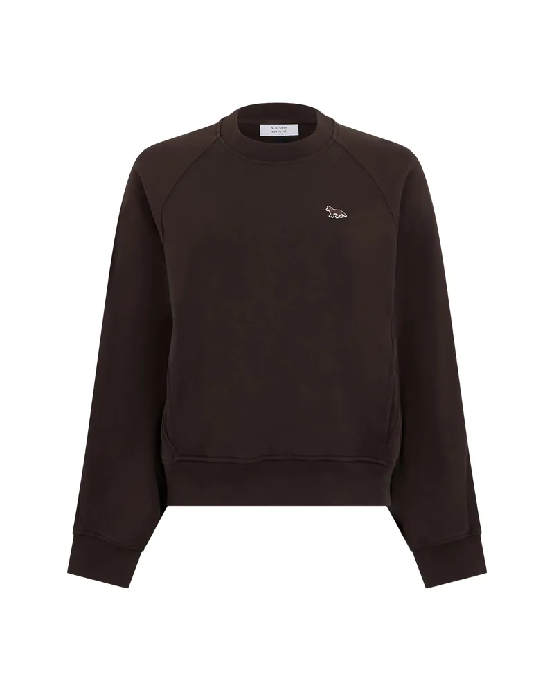 Kitsuné Fox Motif Sweatshirt Brown