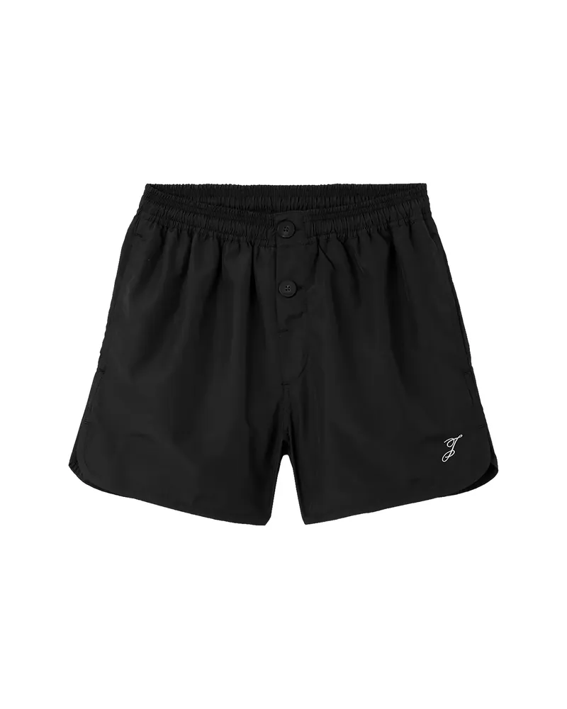 Jacquemus The Puntini Logo-embroidered Swim Shorts Black
