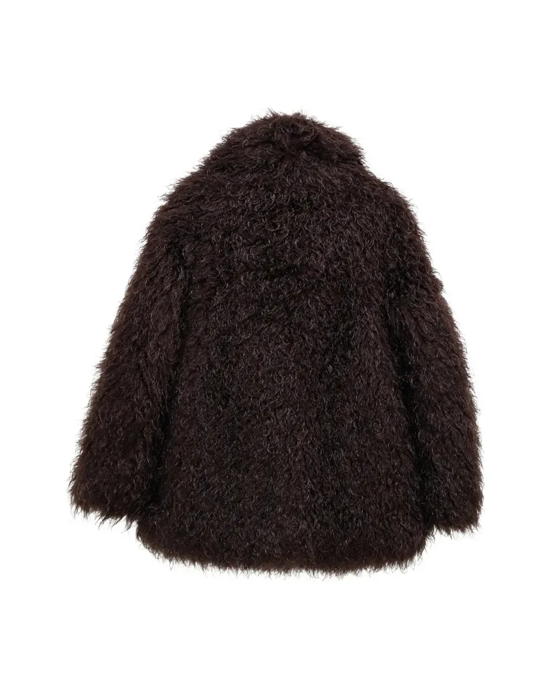 Moncler Shearling Jacket Brown
