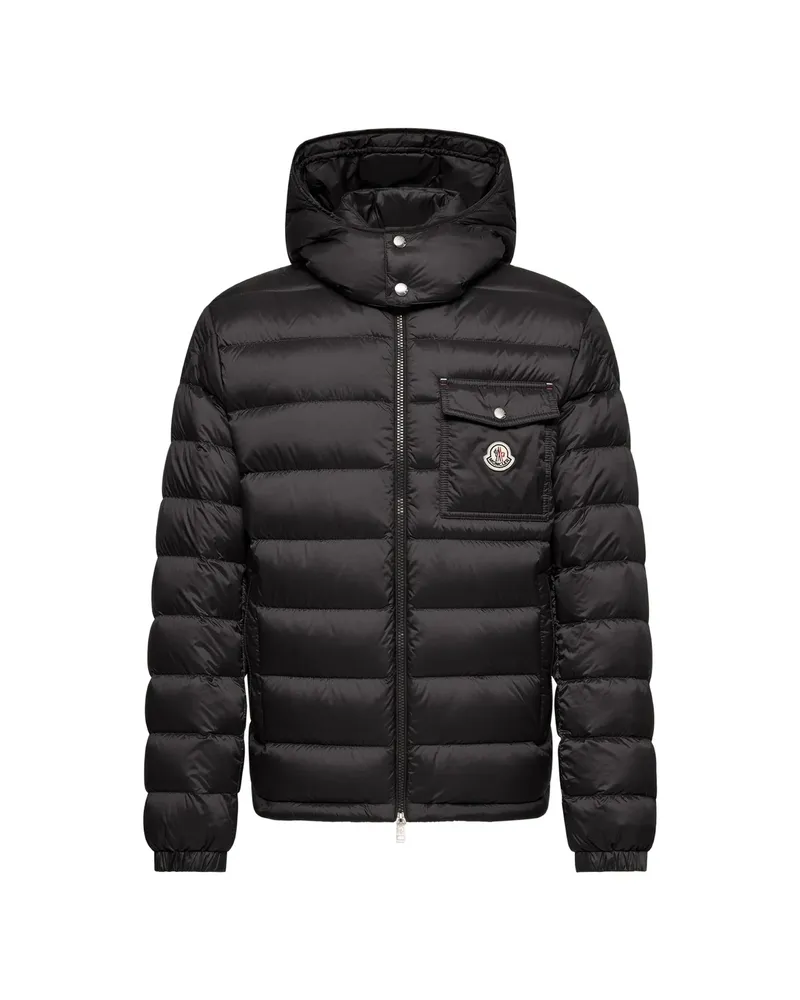 Moncler Verith Hooded Short Down Jacket Black