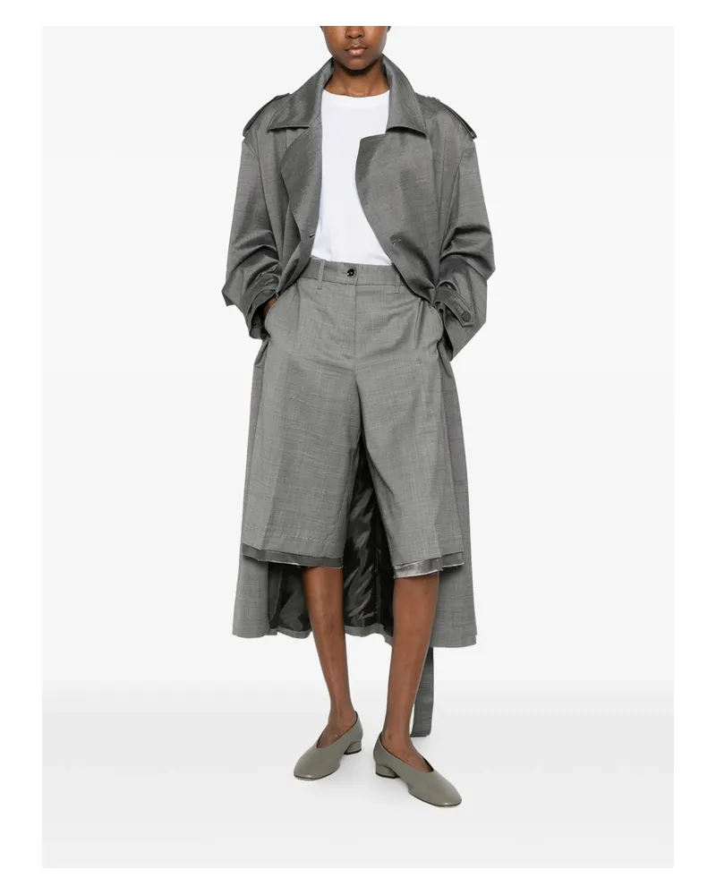 nine:inthe:morning Buttoned Shorts Grey