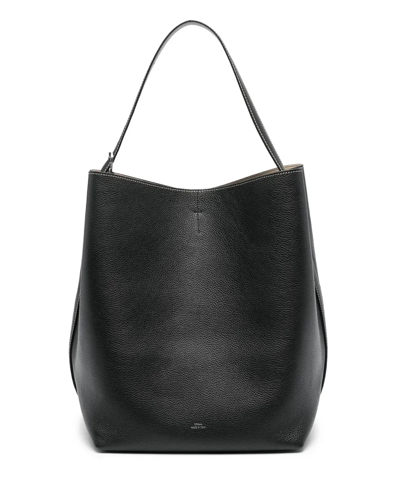Totême Belted Tote Bag Black