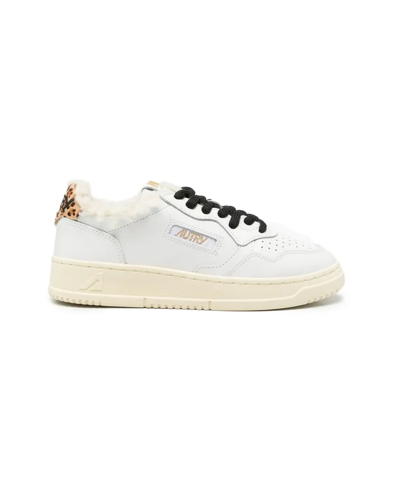 AUTRY Medalist Leopard-print Sneakers White