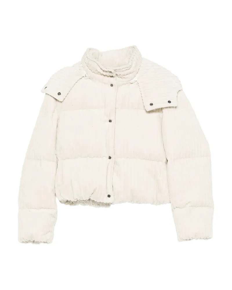 Antonelli Firenze Corduroy Puffer Jacket White
