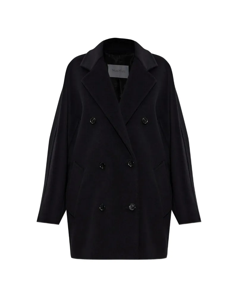 Max Mara Rebus Double-breasted Coat Black