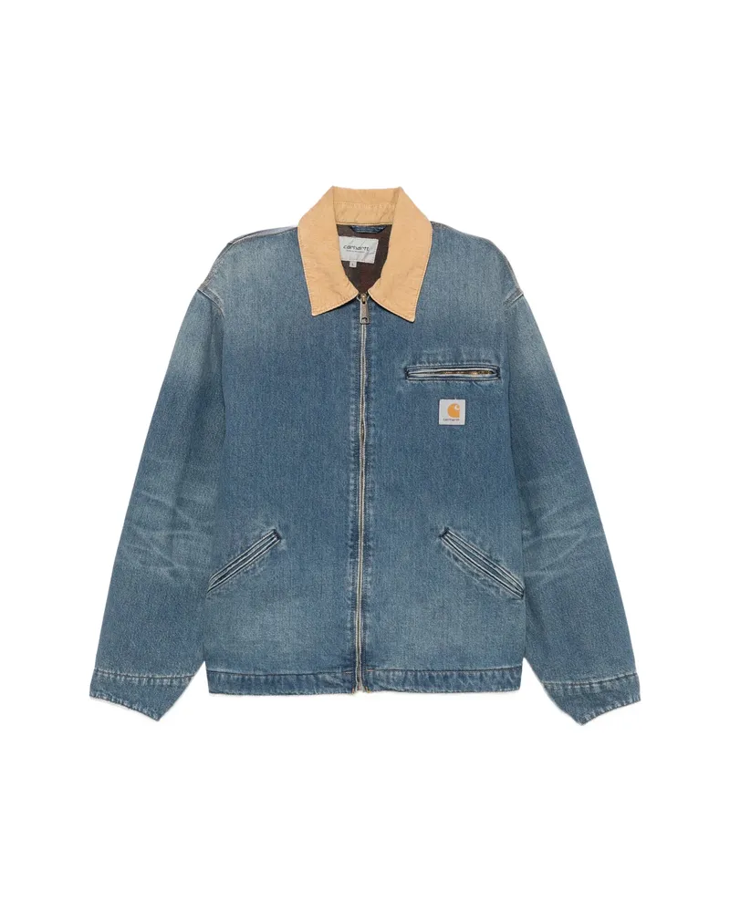 Carhartt WIP Detroit Zip-up Denim Jacket Blue