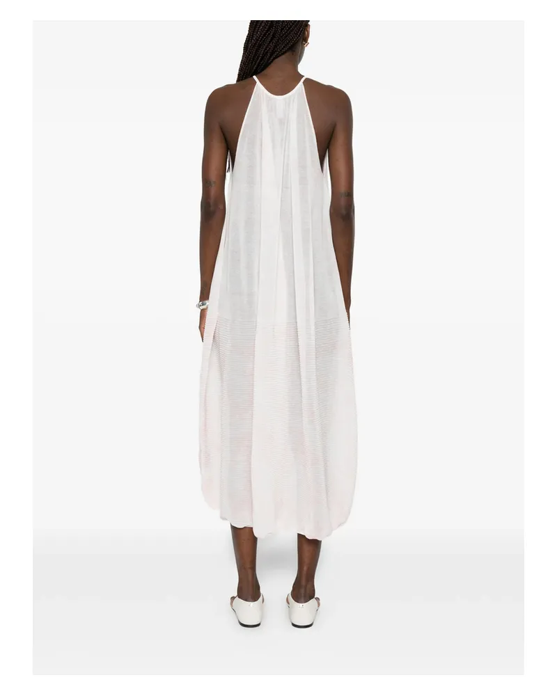 CFCL Plissé Sleeveless Midi Dress Pink