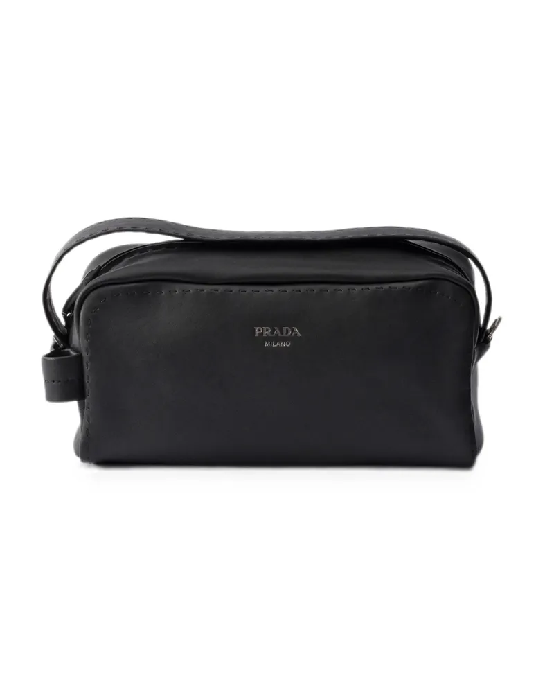 Prada Nappa Leather Shoulder Bag Black