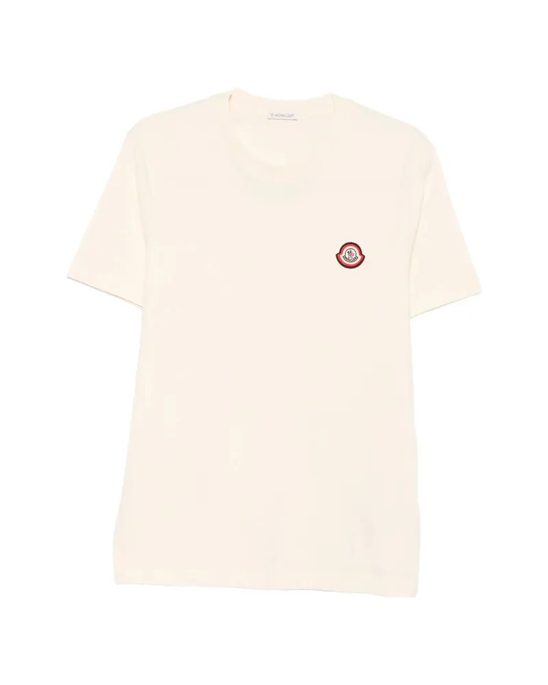 Moncler Logo-patch T-shirt Neutrals