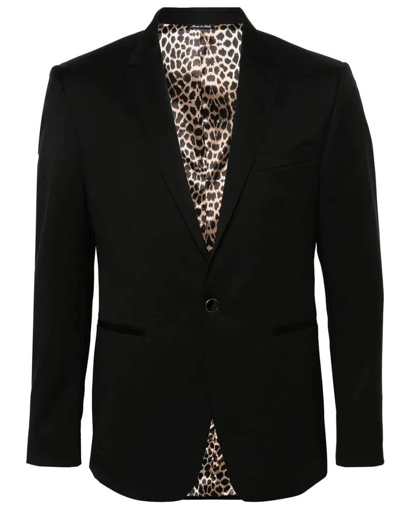 ERALDO Single-breasted Blazer Black