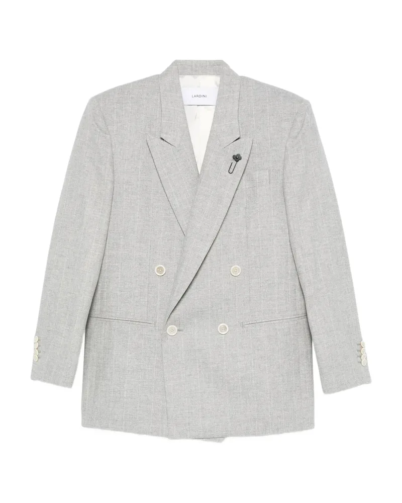 LARDINI Double-breasted Blazer Grey