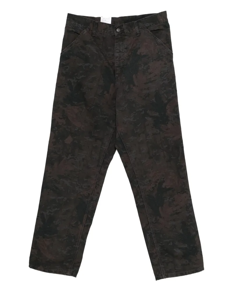 Carhartt WIP Camouflage-pattern Trousers Black