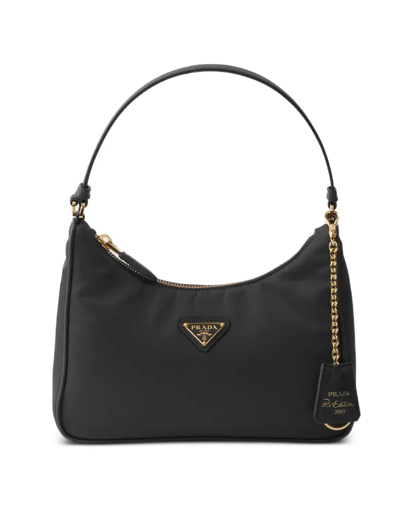 Prada Re-Edition 2005 Re-Nylon And Saffiano Mini Bag Black