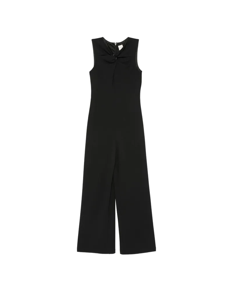 Calvin Klein Twist-detail Sleeveless Jumpsuit Black