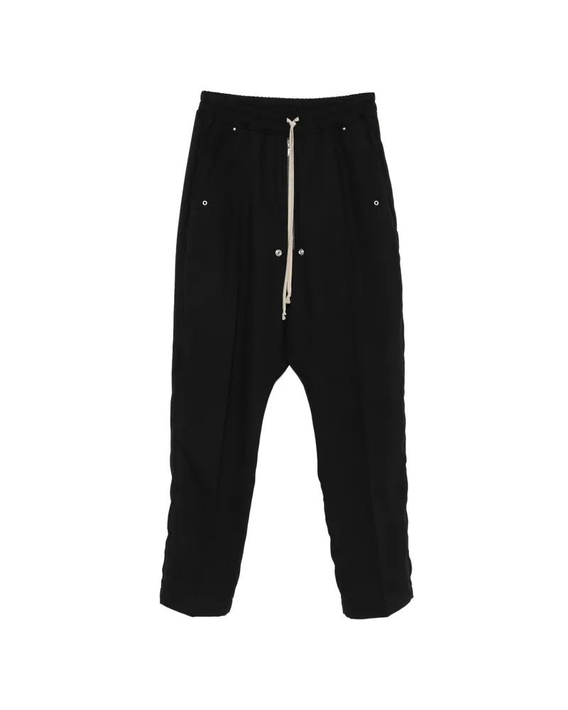 Rick Owens Drawstring Drop-crotch Trousers Black