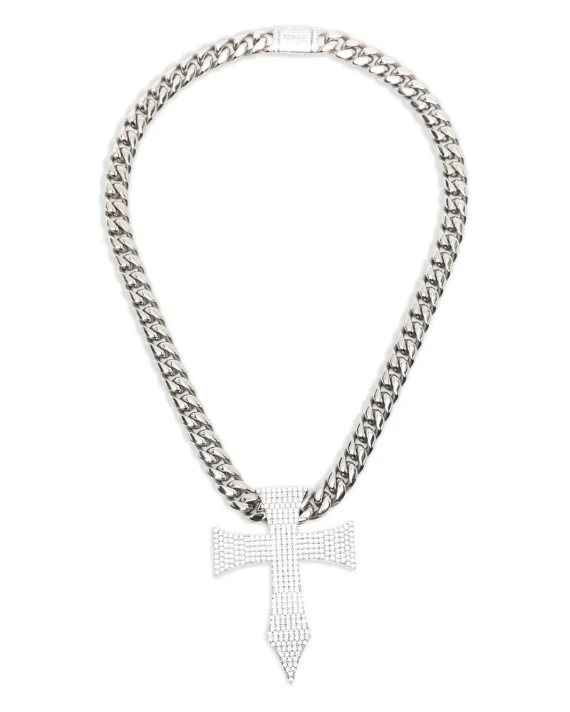 DARKAI Cross-pendant Necklace Silver