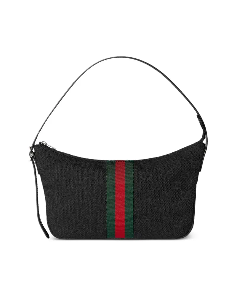 Gucci Small Lunetta GG Shoulder Bag Black