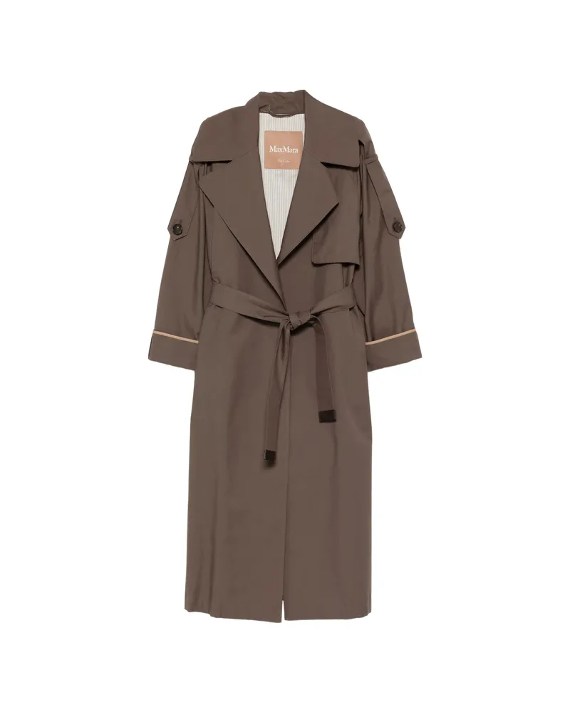 Max Mara Tie-belted Jacket Brown