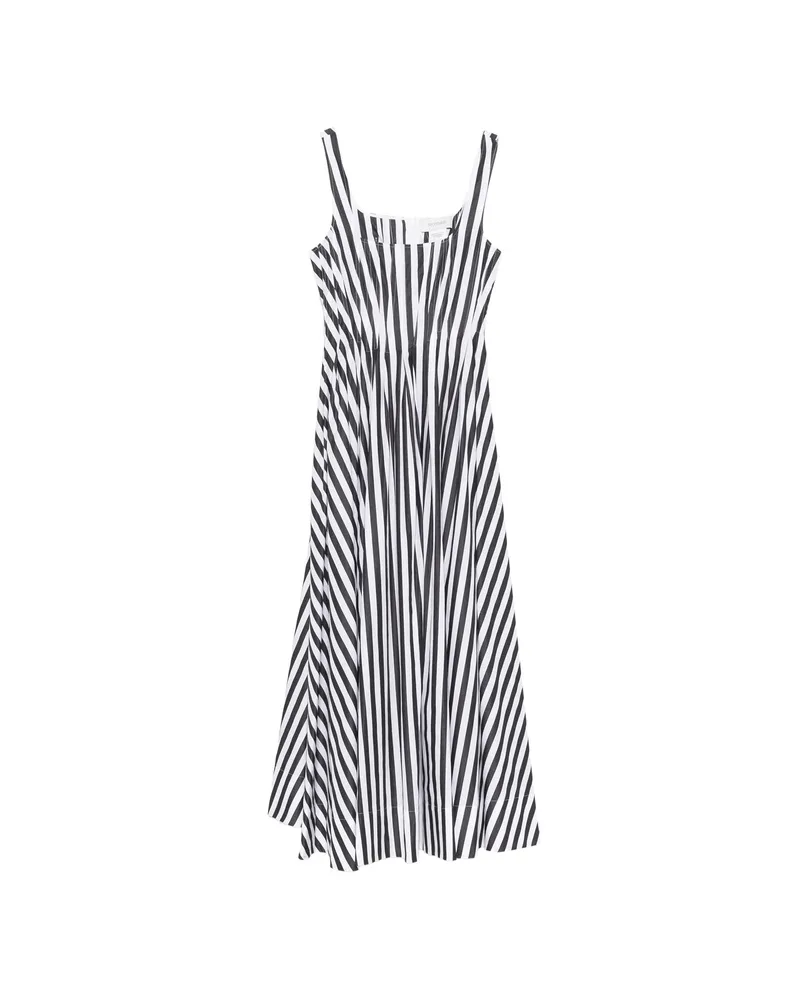 SPORTMAX Filmato Striped Midi Dress Black