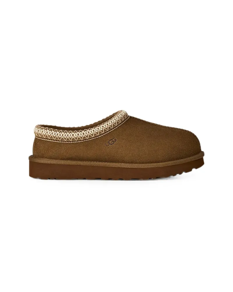 UGG Tasman Embroidered Slippers Brown