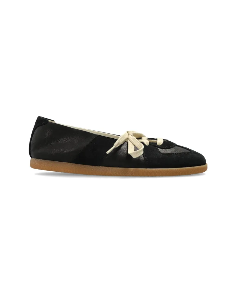 Maison Margiela Replica Lace-up Ballet Flats Black