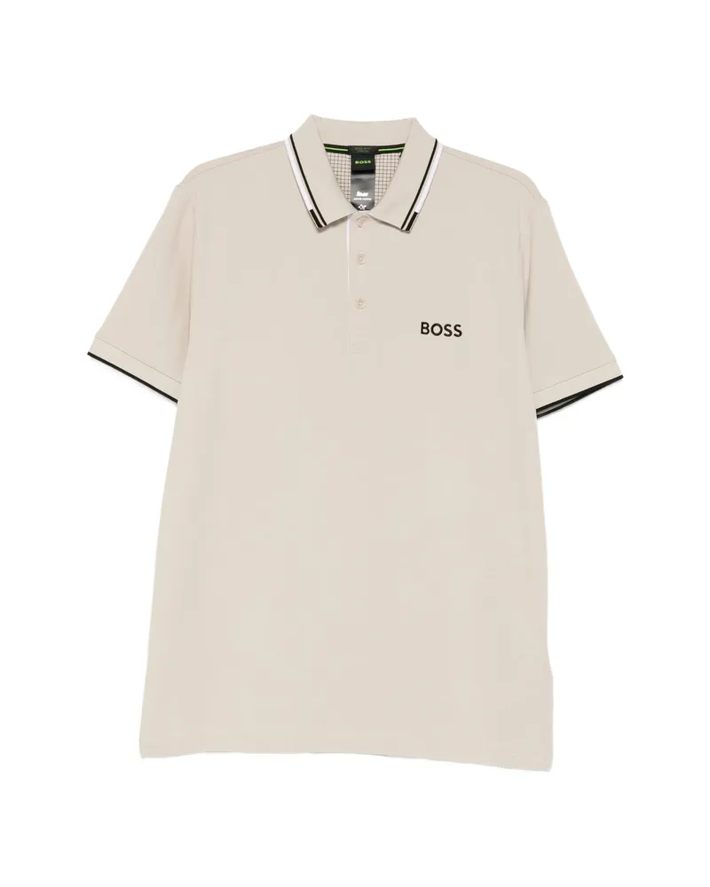 HUGO BOSS Short-sleeve Polo Shirt Neutrals