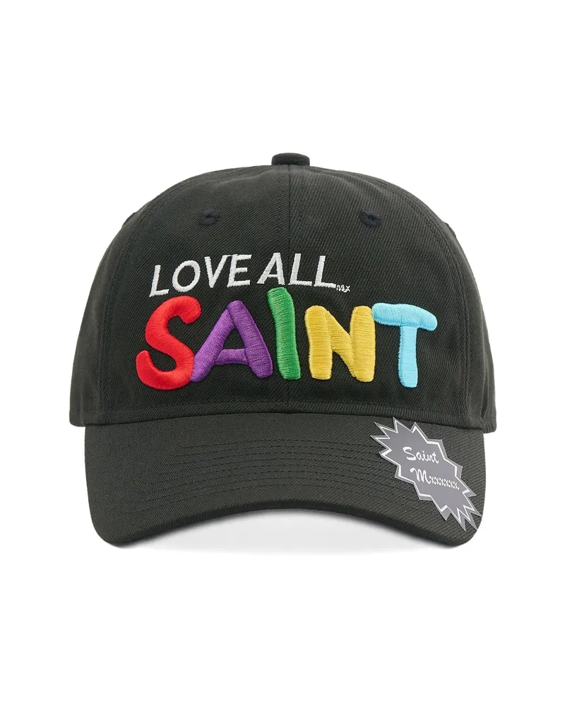 SAINT MXXXXXX Embroidered-logo Baseball Cap Black