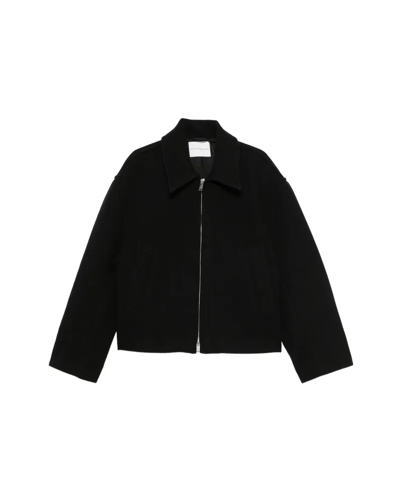 Studio Nicholson Zip-up Spread-collar Shirt Jacket Black