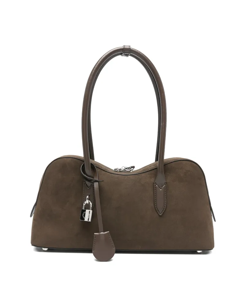 Stella McCartney Ryder Padlock Shoulder Bag Brown