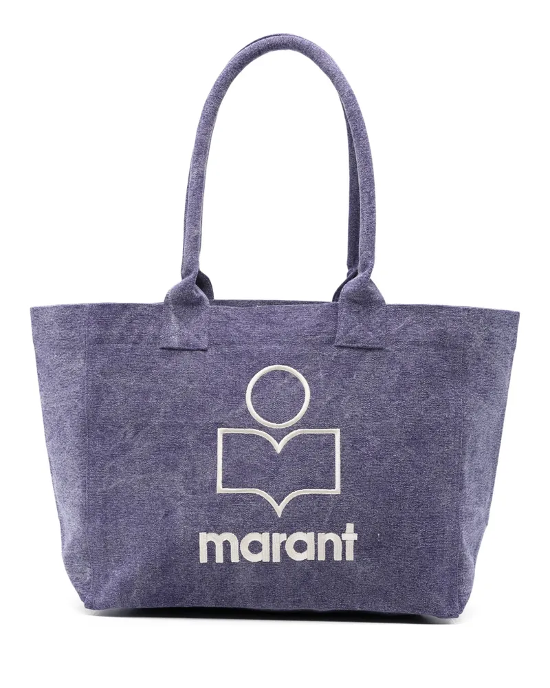 Isabel Marant Small Yenki Logo-embroidered Tote Bag Purple