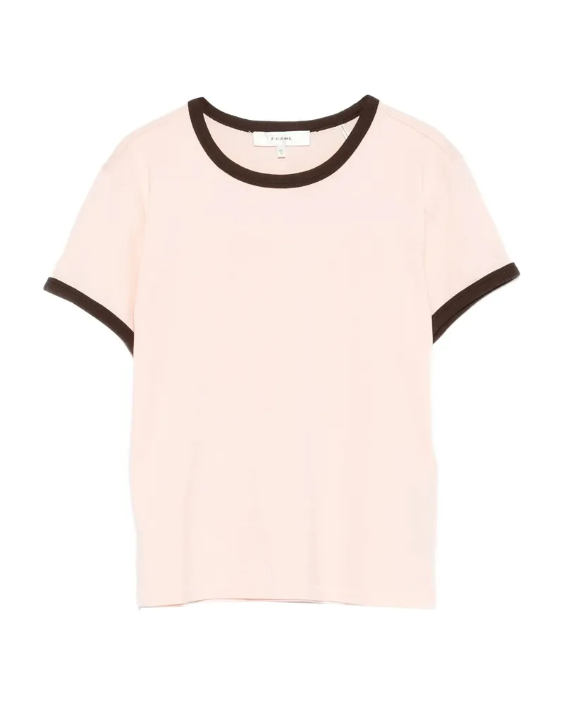 Frame Denim Crew-neck Cotton T-shirt Neutrals