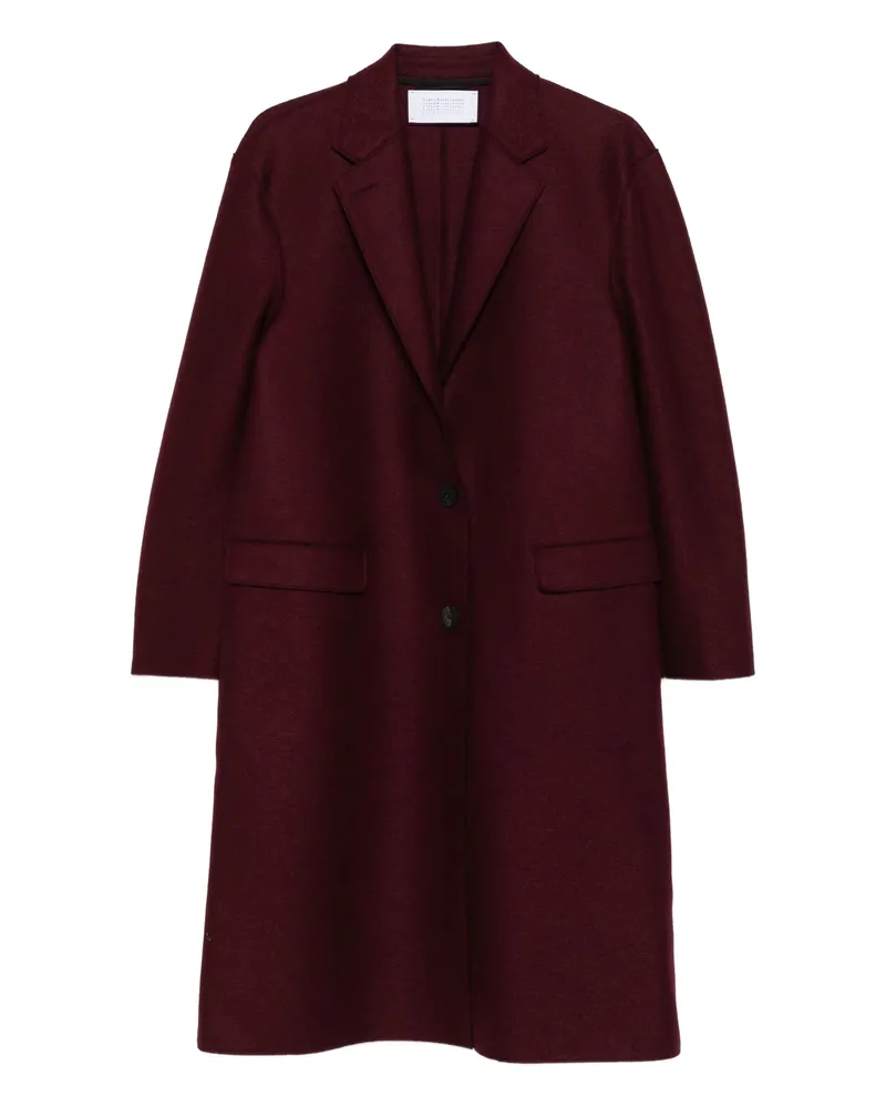 Harris Wharf London Chester Button-fastening Wool Coat Red