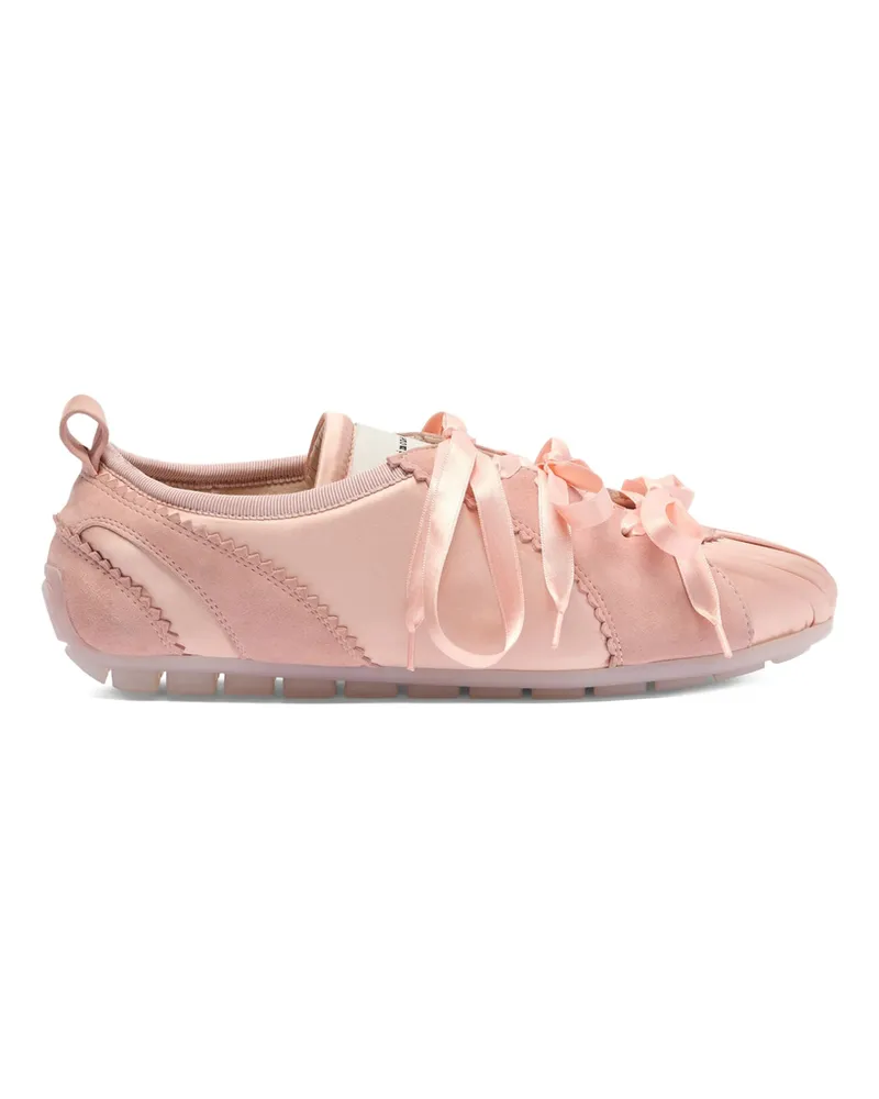 Simone Rocha Ballerina Grip Satin Sneakers Pink