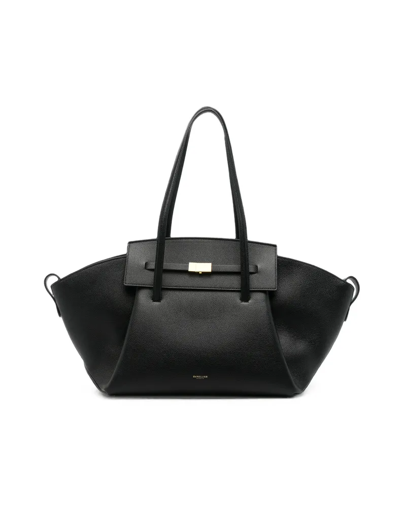 DeMELLIER The Brooklyn Grained-leather Tote Bag Black