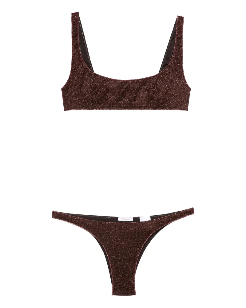 Oséree Square Neck Beachwear Brown